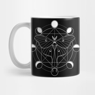 Moon Phase Luna Moth Mug